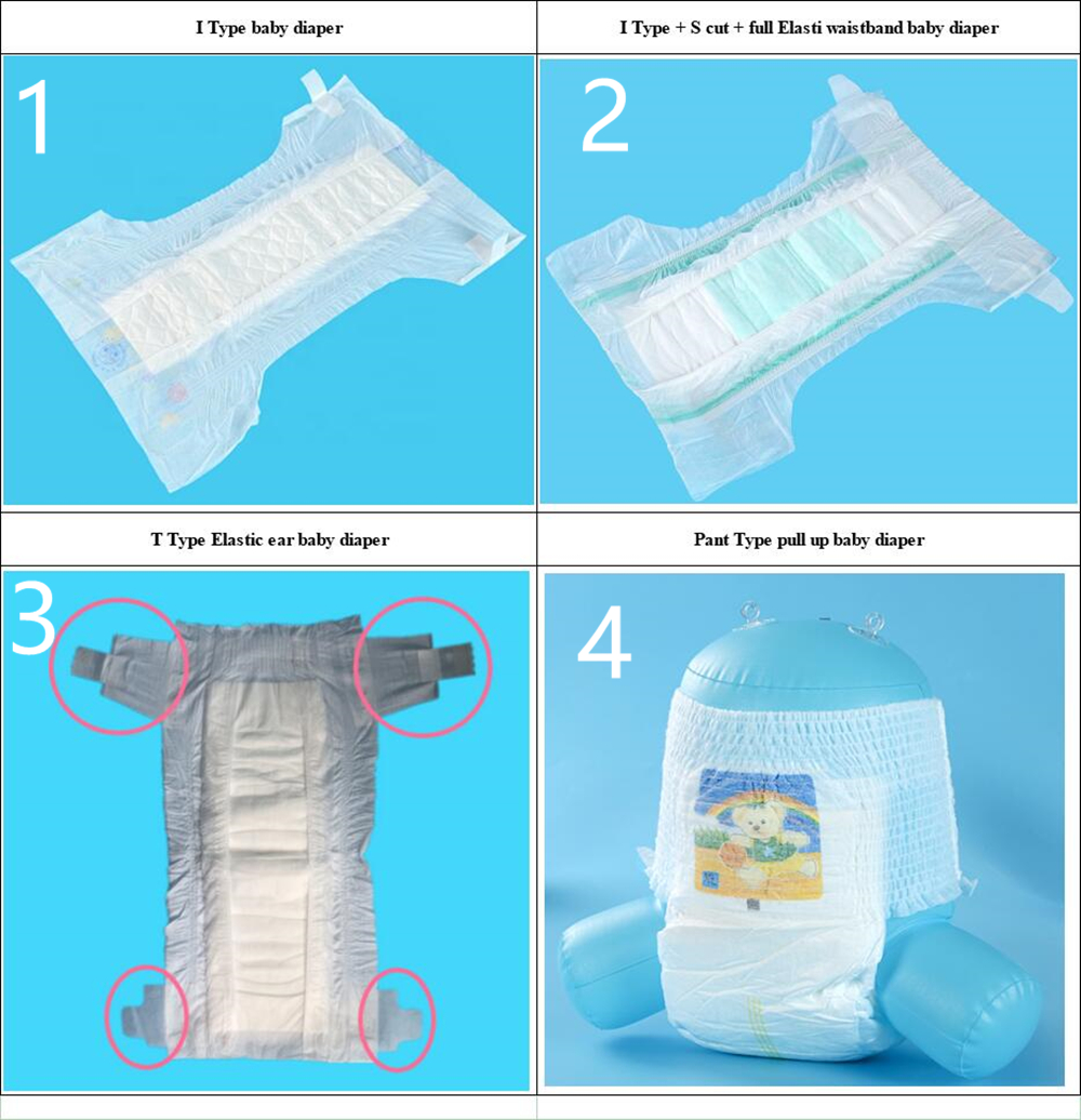 DNW-30 Full servo T shape baby diaper machine 