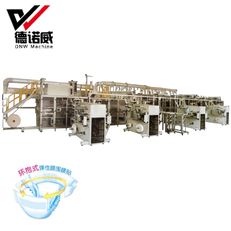 Full automatic High speed baby diaper manufacture making machine production line 