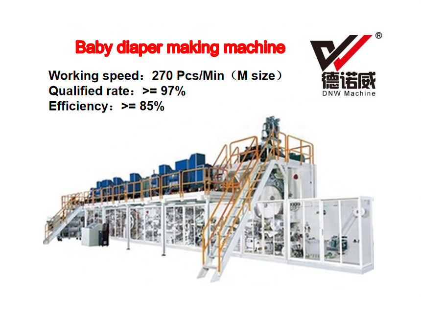 Hot Selling Professional Used Baby Diaper Manufacturing Machine 