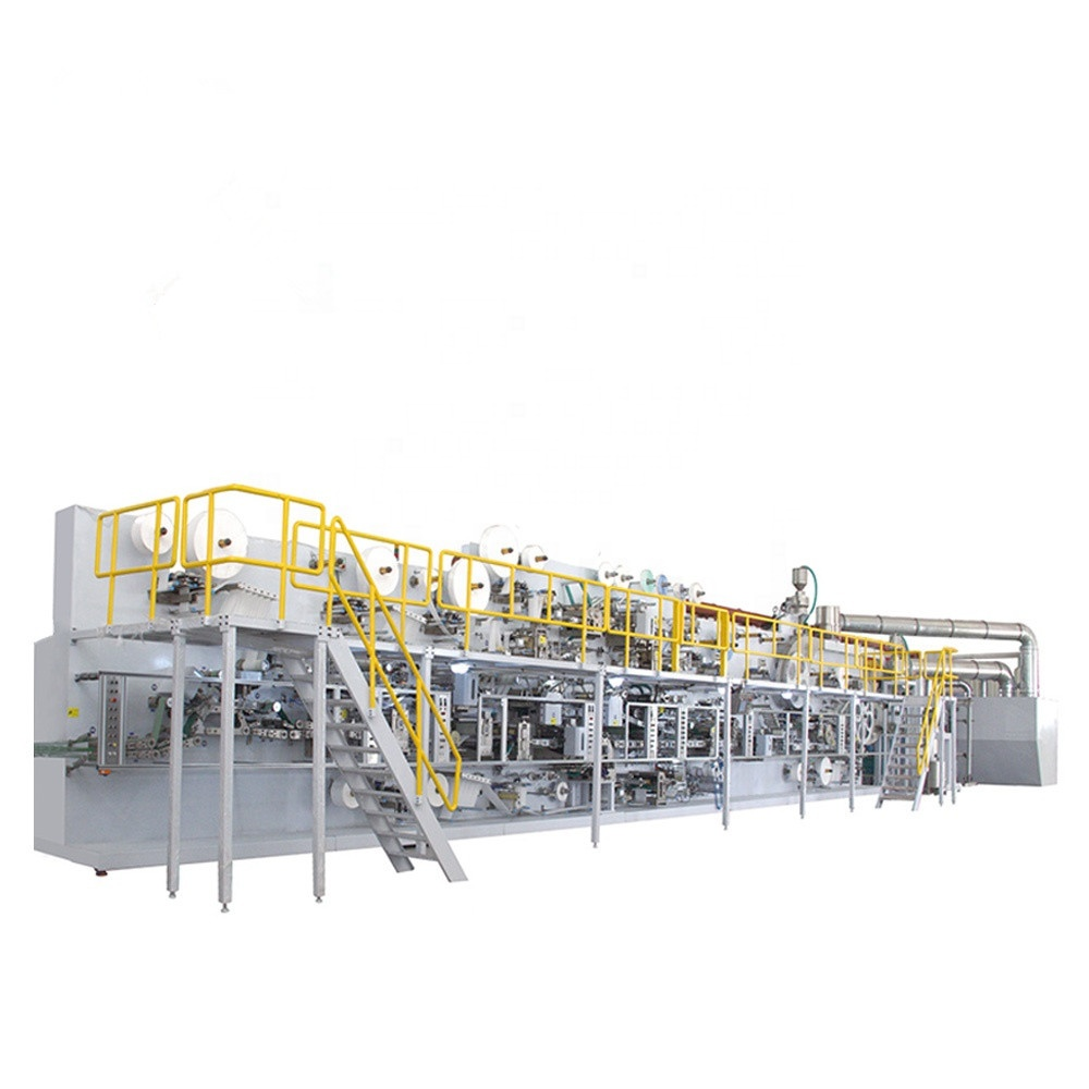 High Speed Incontinence China Supplier Automatic Super Soft Baby Diaper Making Machine Factory 