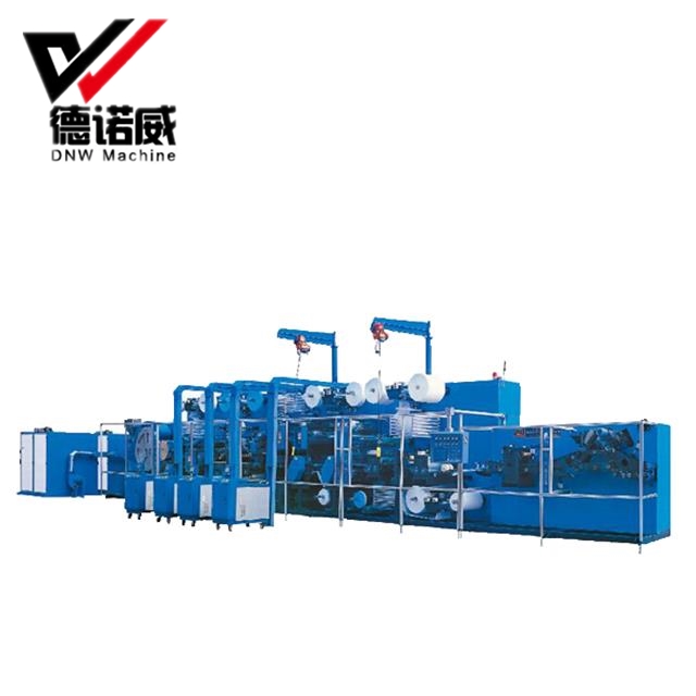 Newest design Manufacturer Disposable Soft Touch full servo Adult Diaper Machine production line 