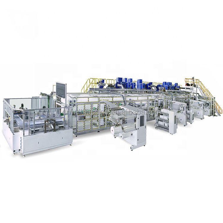 China Supplier Stable Production Speed Disposable Baby Diaper nappy Machine production line 