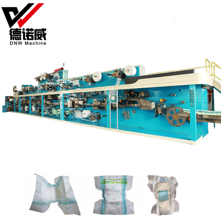 Professional Automatic Baby Diaper Pad packing Machine with Longitudinal Folding System 