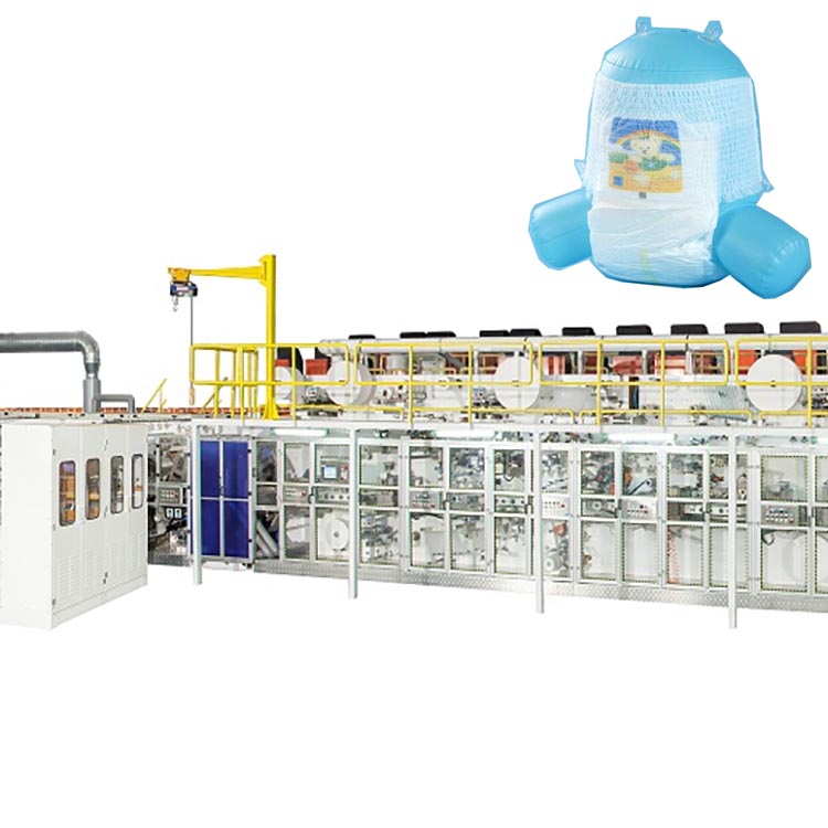 Automatic Full Servo Baby Diaper Machine Price Baby Diaper Production Line 