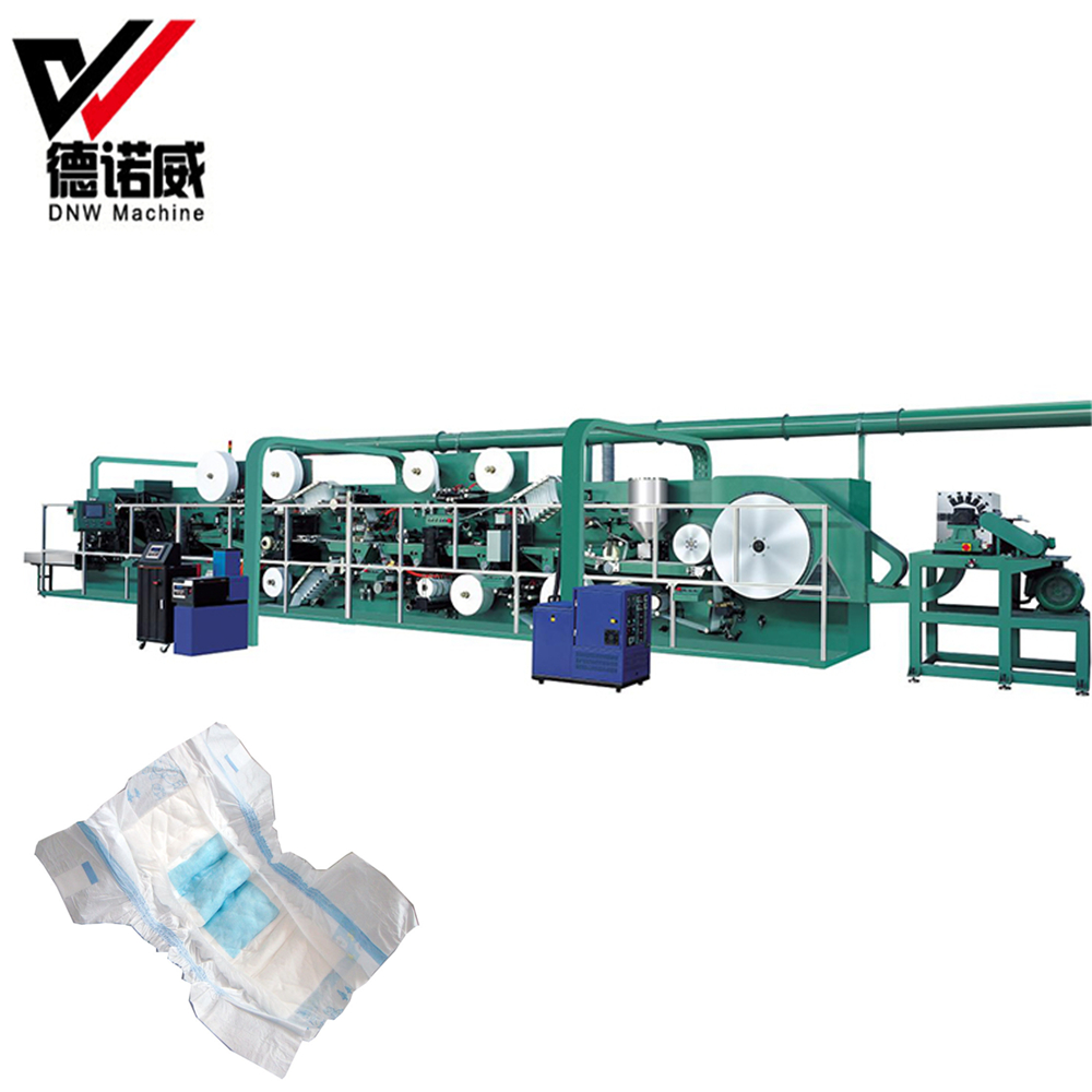 DNW High performance full servo baby diapers production line for diaper making 