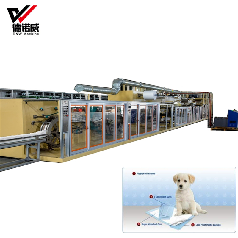 DNW Low Cost Full Servo Automatic Manufacturing Pet Under Pad Machine Production Line 